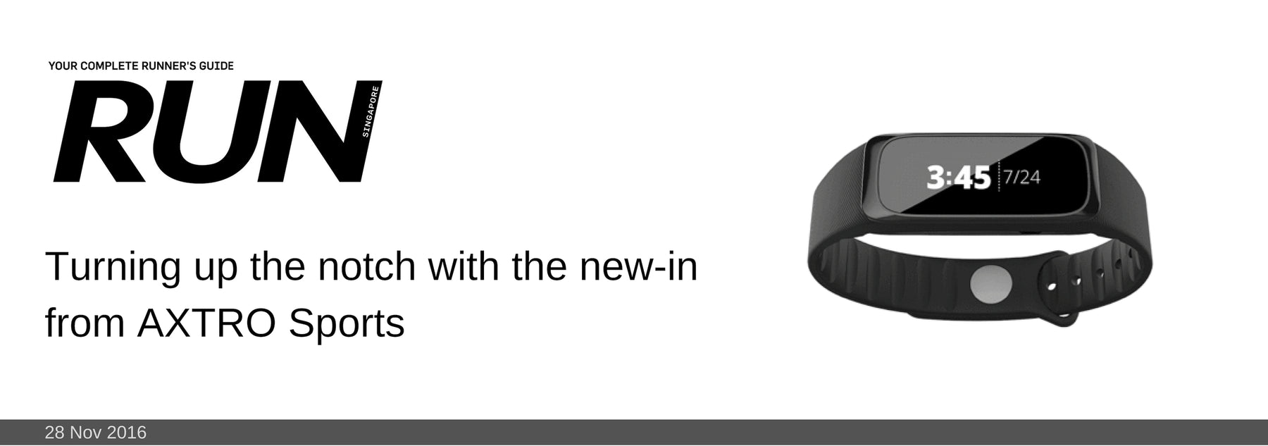 28 NOV 2016: Turning up the notch with the new-in from AXTRO Sports