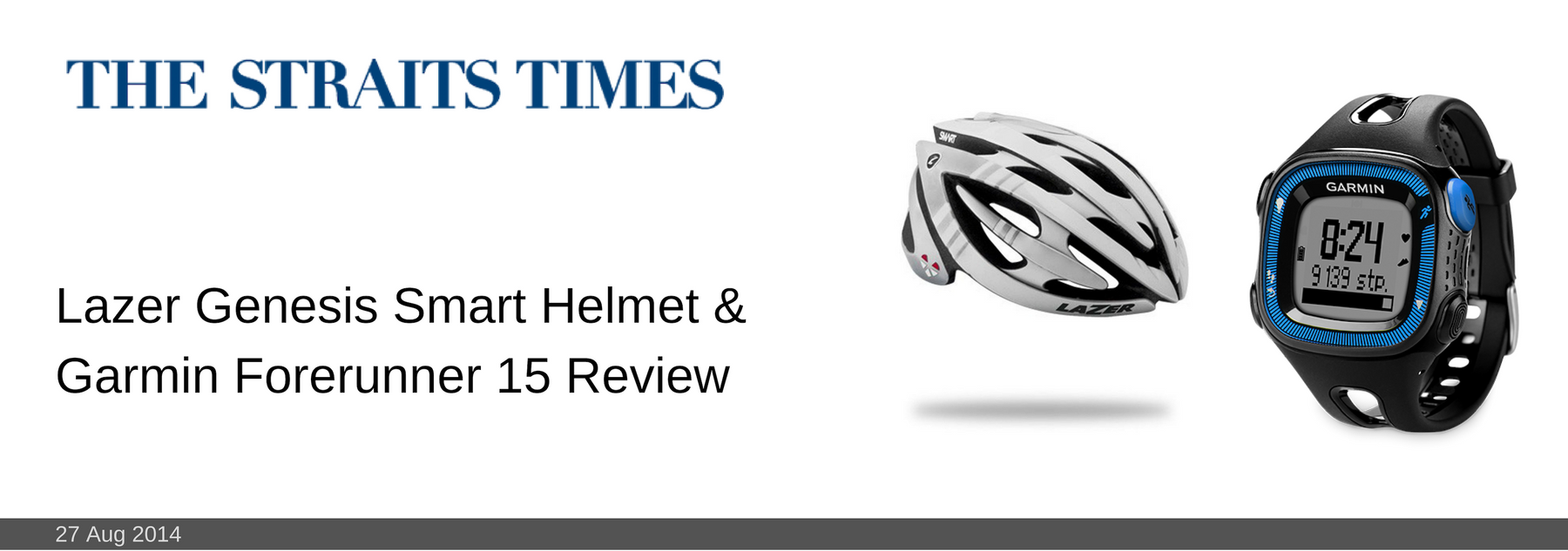 27 AUG 2014: Lazer Genesis Smart Helmet & Garmin Forerunner 15 Review